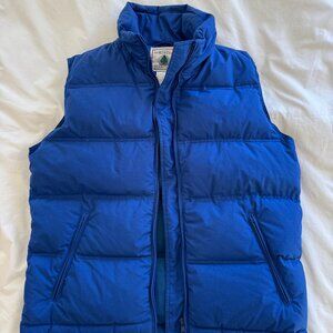 Vintage 90s Northwest Territory Puffer Down Vest Full Zip Pockets Blue - M